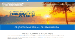 Desktop Screenshot of fortmyersfootdoctors.com